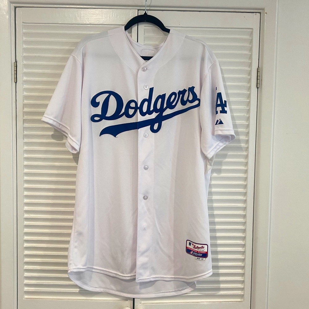 Authentic Majestic MLB Los Angeles Dodgers HOME Baseball Jersey - Size 48